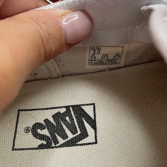 Vans kids checker sneakers size 3 - Picture 4 of 5